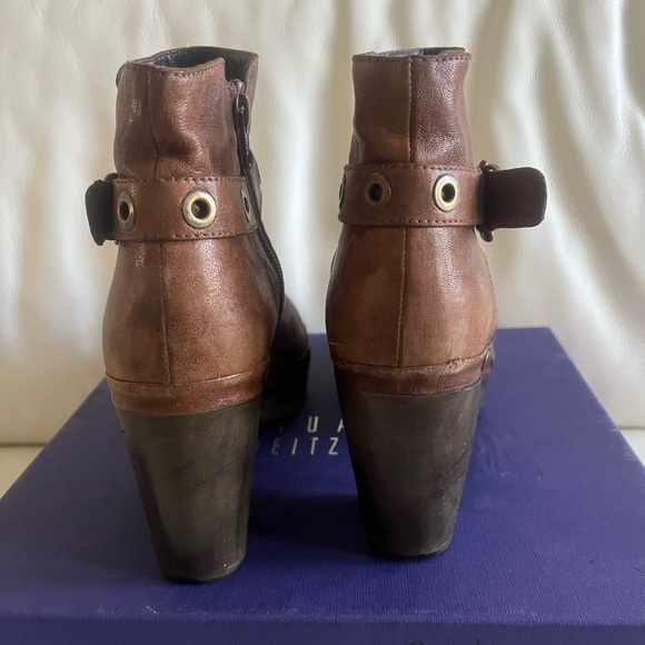Stuart Weitzman Brown Clog Booties - Picture 3 of 7